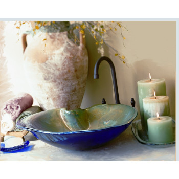 Ocean Glass Vessel Sinks - 